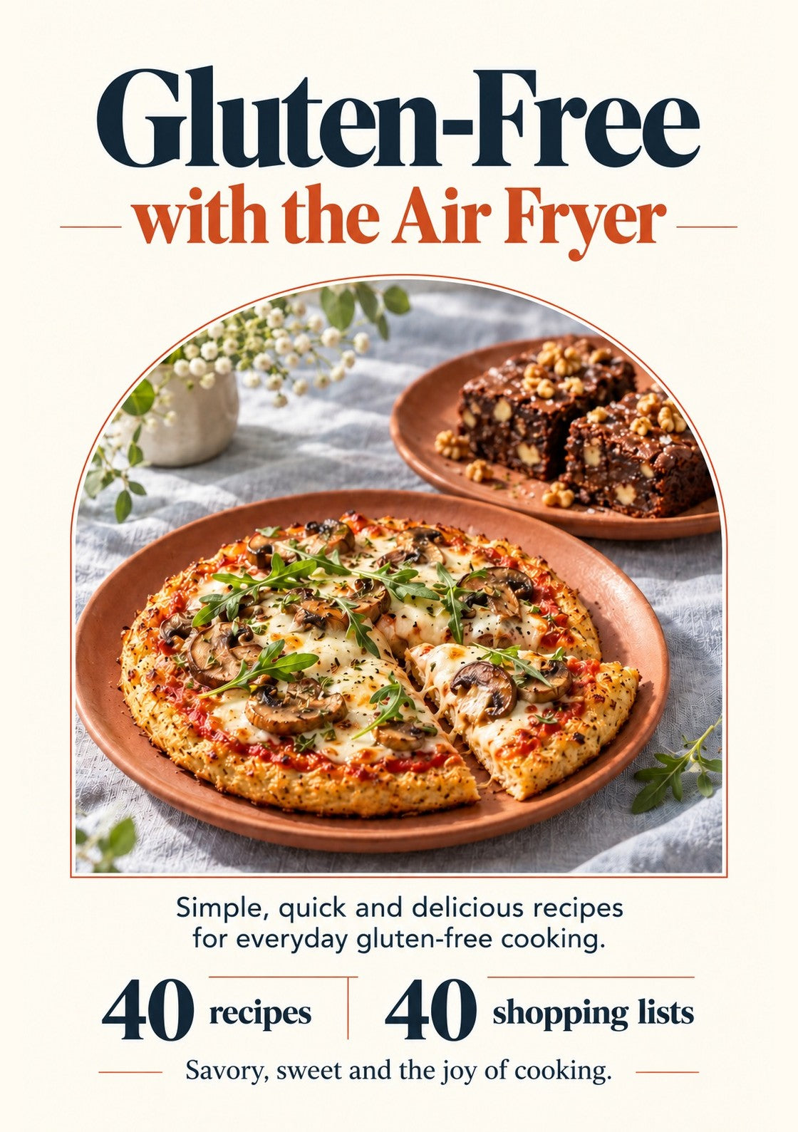 Cover of the e-book Gluten-Free with the Air Fryer – 40 recipes, La Cuisine de Lily