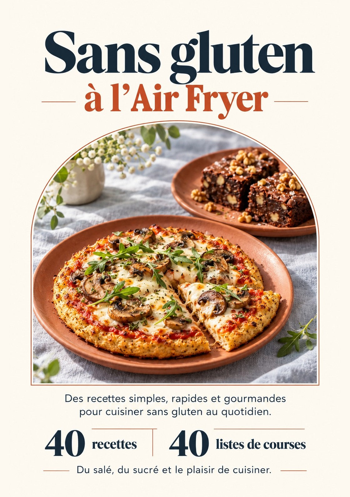 Couverture de l'e-book Sans gluten à l'Air Fryer – 40 recettes, La Cuisine de Lily