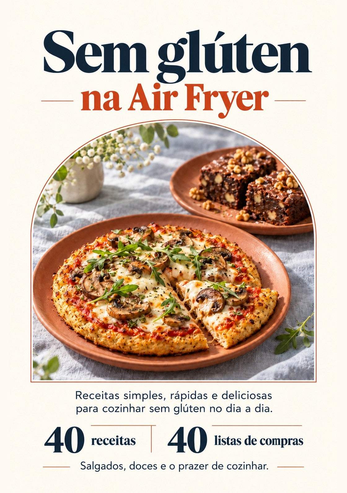 Capa do e-book Sem glúten na Air Fryer – 40 receitas, La Cuisine de Lily