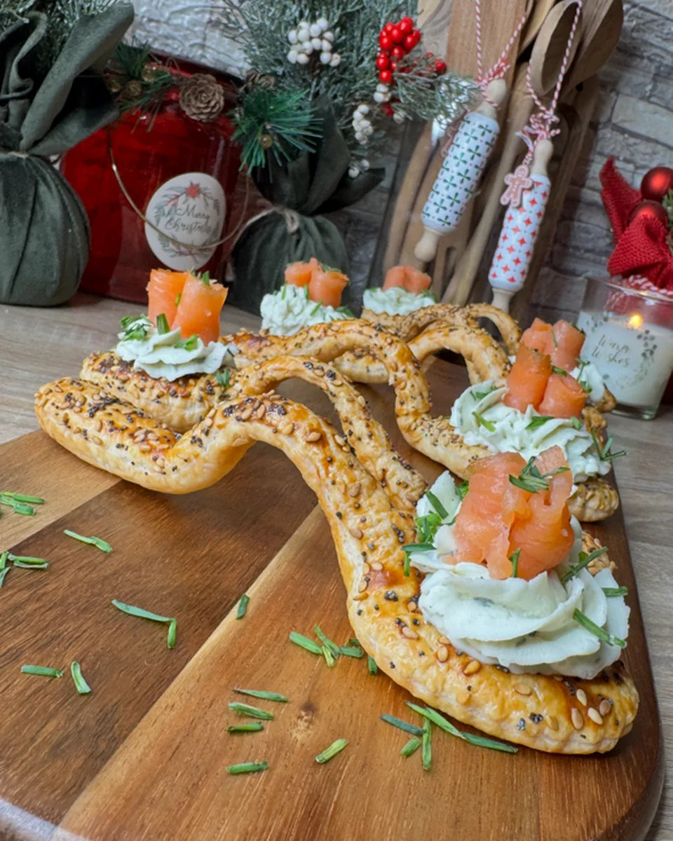 Feuilletés au saumon pour Noël